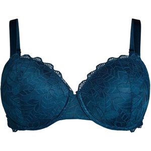 Zizzi - LRACHEL - Beugelbh - Donkerblauw - Voorgevormde Cups