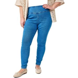 Zizzi - JALMA - Tregging - Blauw - Skinny Fit - Hoge Tailleband