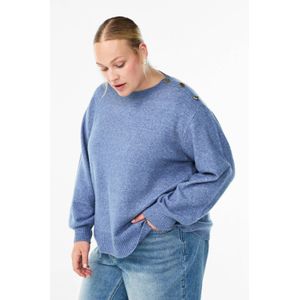 Zizzi - Gebreide Trui - Blauw