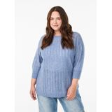 Zizzi - Winnie - Trui - Blauw