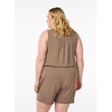 Zizzi - Mfikka - Broek - Mokka - Loosefit - Gerecycled Materiaal