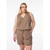 Zizzi - Mfikka - Broek - Mokka - Loosefit - Gerecycled Materiaal