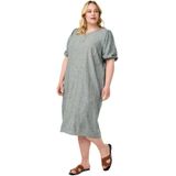 Zizzi - Vlina - Jurk - Olijfgroen - 7/8 Lengte - Losse Pasvorm