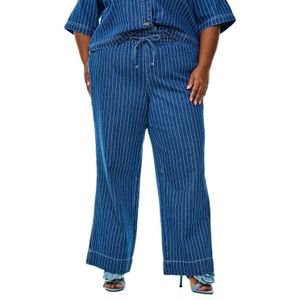 Zizzi - Wide Leg Jeans - Donkerblauw - Denim