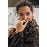 Zizzi - Manteljas - Zwart - Dames - Reverskraag - Lange Mouwen