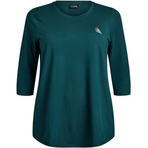 ACTIVE By Zizzi - Sportshirt - Donkergroen - Plus Size