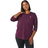 ACTIVE By Zizzi - Sportshirt - Donkerrood - Damesmodel - Driekwartsmouwen