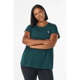 ACTIVE By Zizzi - Sportshirt - Donkergroen - Plus Size
