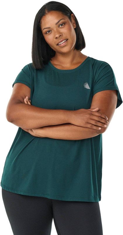 ACTIVE By Zizzi - Sportshirt - Donkergroen - Plus Size