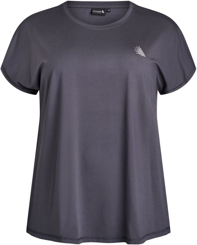 ACTIVE By Zizzi - Sportshirt - Grijs - Plus Size