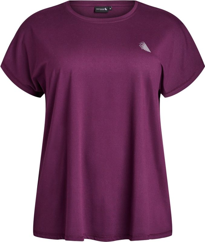 ACTIVE By Zizzi - Sportshirt - Donkerrood - Plus Size
