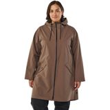 Zizzi - Tussenmantel - Ombregrijs - Regenjas - Waterdicht