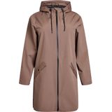 Zizzi - Tussenmantel - Ombregrijs - Regenjas - Waterdicht