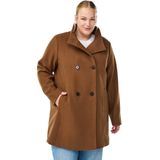 Zizzi - CACALLIE - Tussenmantel - Pueblo - Klassieke Mantel - A-lijn