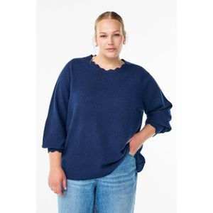 Zizzi pullover trui donkerblauw