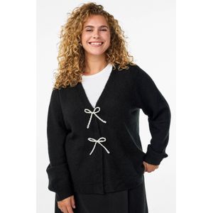 Zizzi - Gebreid Vest - Zwart