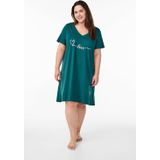 Zizzi - MALBA - Nachthemd - Groen