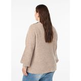 Zizzi - Coltrui - Beige - Met Wol
