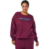 Zizzi - Mrikke - Sweatshirt - Blauw - Donkerlila
