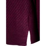 Zizzi - Gebreide Trui - Aubergine