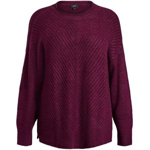 Zizzi - Gebreide Trui - Aubergine