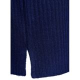 Zizzi - Sweater - Donkerblauw - Met Wol
