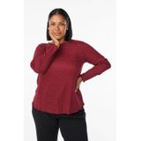 Zizzi - Peplum Top - Donkerrood