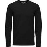 Jack & Jones Ronde hals T shirt Zwart LS