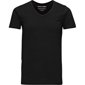 Jack & Jones - Basic T-shirt - Zwart - Katoen met Elastaan