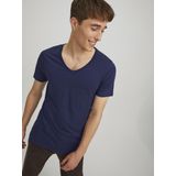 Jack & Jones T-Shirt »SLIM- FIT BASIC TEE V-NECK«, mit V-Ausschnitt