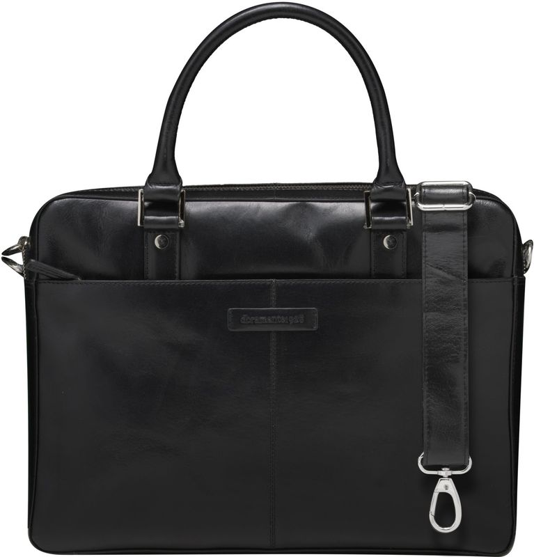 dbramante1928 Rosenborg Leren Damestas Universeel - 14 inch - Zwart