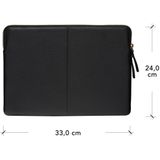 dbramante1928 Paris+ Sleeve - Laptop hoes 13 inch - Echt leer - MacBook Pro / Air 13 inch - Night Black