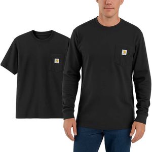 Carhartt - Dearborn Pocket T-shirt Set - Zwart - Korte Mouw en Lange Mouw