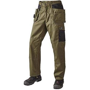 J.A.K. 920435080 Serie 9204 65% polyester 35% katoen Broek, Broeken Heren, Taillebroek met hangzakken, Armyzwart, 46 R (3232) maat