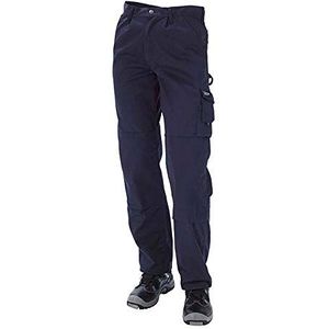 J.A.K. 910105096 Serie 9101 65% polyester / 35% katoen taillebroek, Marine, 54 R (38/32) maat