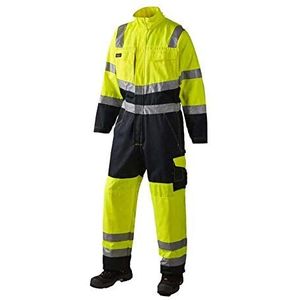 JAK 11108 High Vis Overall | Geel/Navy | 4XL