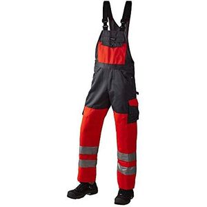 JAK 11107 High Vis Am. Overall | Rood/Grijs | 70R (50/32)