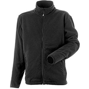 J.A.K. 3706124 serie 6137 100% polyester fleecejas, zwart, XL maat