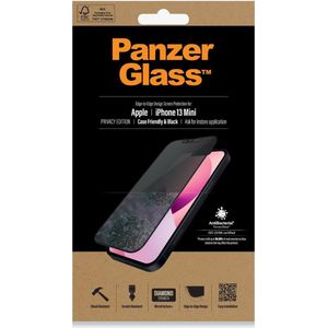 PanzerGlass Privacy Screenprotector Apple iPhone 13 Mini | Edge-to-Edge