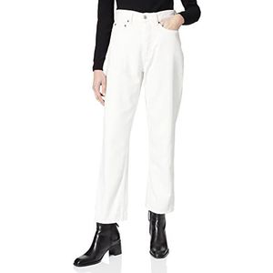 Won Hundred Dames Pearl Tinted White Distressed Boyfriend Jeans