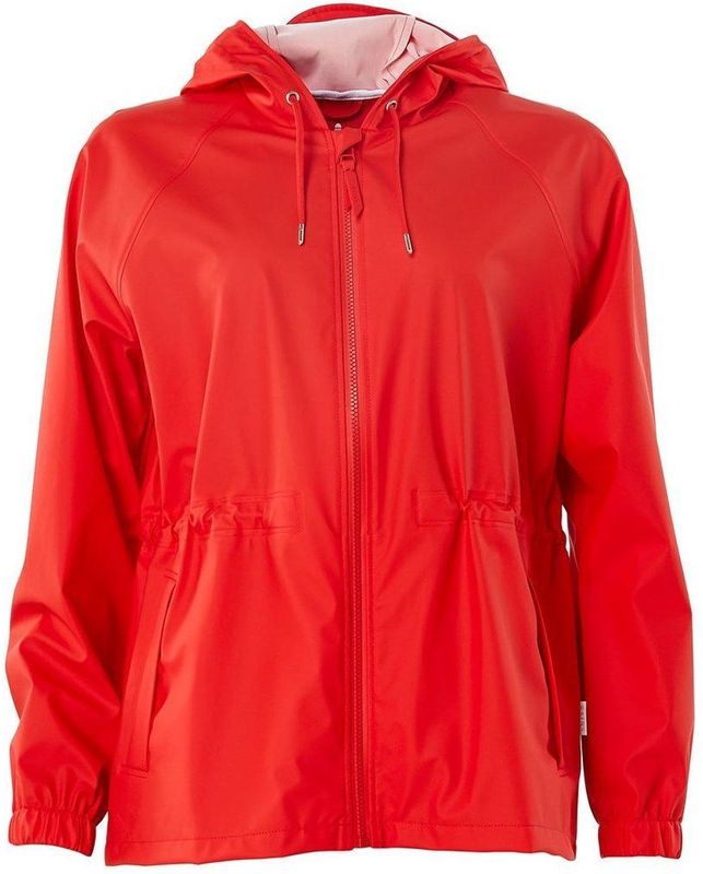 Rains - W Jacket 1268 - Regenjas - Rood - Waterdichte Stof