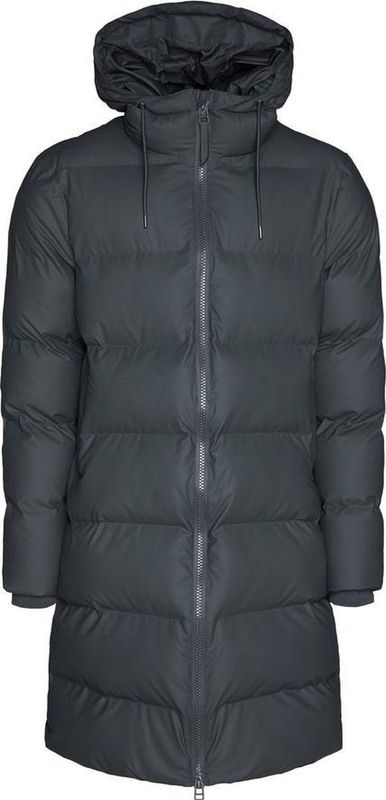 Rains - Long Puffer Jacket - Slate - Unisex