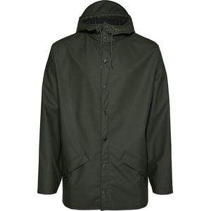 RAINS - Unisex Jacket - Groen - 50% Polyester 50% Polyurethaan