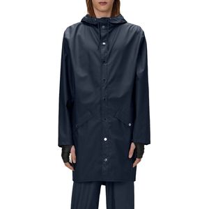 RAINS - Long Jacket - Regenjas - Navy - Polyester en PU