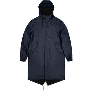 Rains, Jassen, Dames, Blauw, M, Fishtail Parka