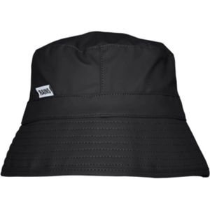 Waterdichte bucket hat Unisex RAINS. Polyester materiaal. Maten één maat. Zwart kleur