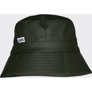 Rains - Bucket Hat - Groen - PU-Stof