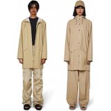 Rains - Beige Regenjas Dames - Waterdicht Polyester Met Eigentijds Ontwerp