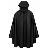 RAINS Poncho Unisex Cape Zwart Grain