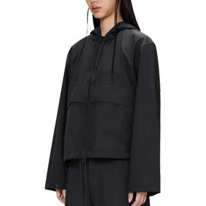 RAINS - Suva Hardshell Short Jacket - Zwart - 3L-stof